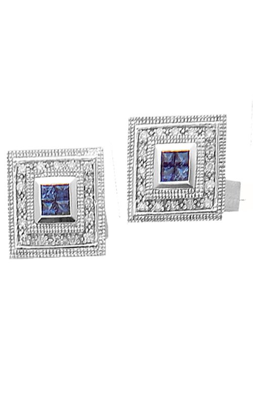 Sapphire & Diamond Square Cufflinks