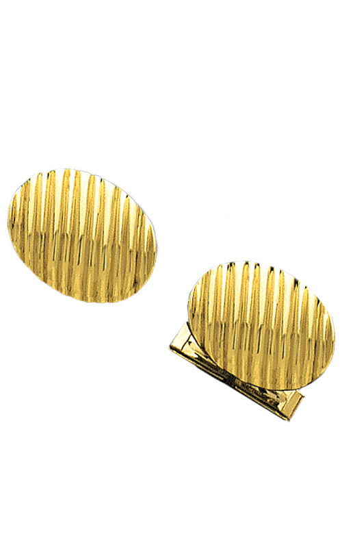 Oval 14K Gold Cufflinks