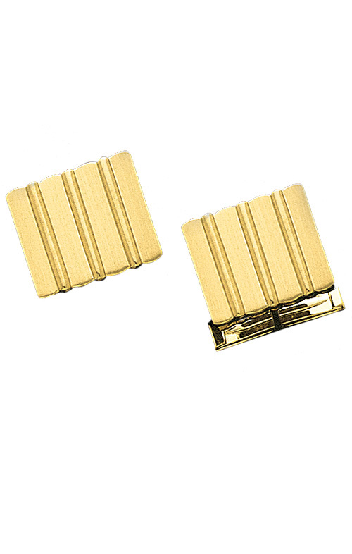 14K Yellow Gold Cuff Links - Satin Finish