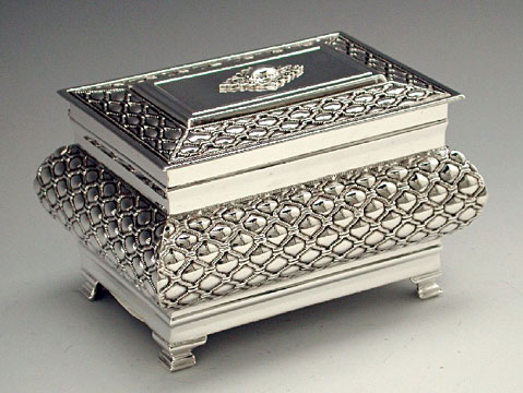 Bubbles Silver Etrog Box