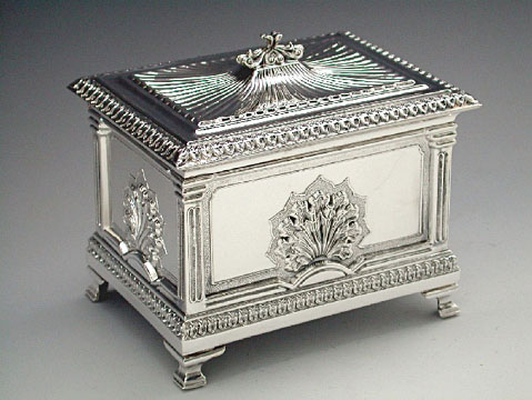 Rome Sun Silver Etrog Box