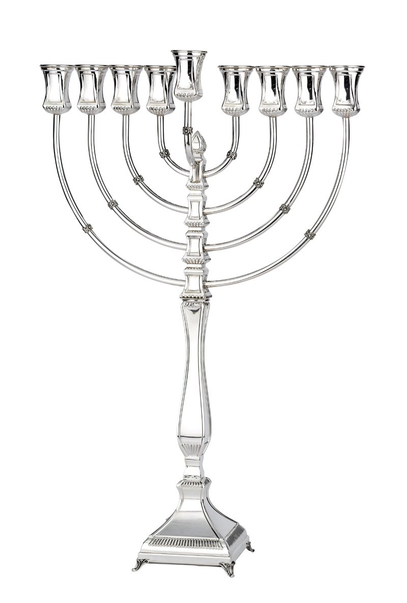 Hadad Hammered Mozart Sterling Silver Menorah - 21"