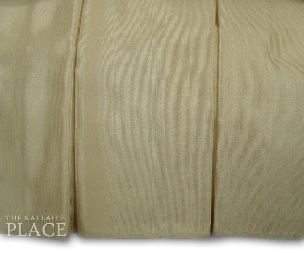 5" Box Pleats Style Dust Ruffle Set - Bengaline Sand