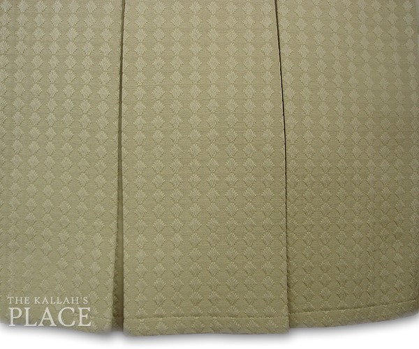 5" Box Pleats Style Dust Ruffle Set - Pearl Quilt