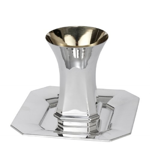 Venus Sterling Silver Kiddush Cup Set