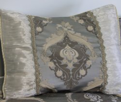 Charlotte Grey Brocade Linen Set - Tapestry 600-Thread Count