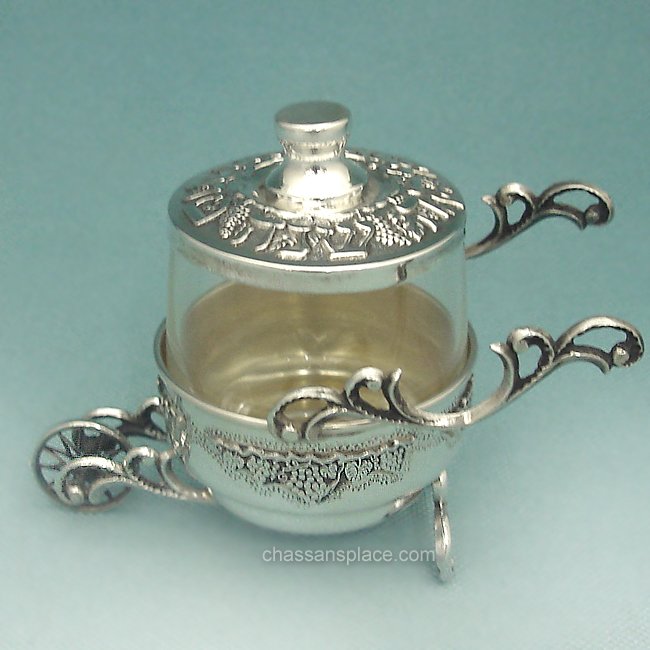 Wagon Sterling Silver Honey Dish