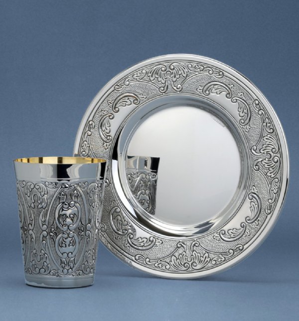 Dor Light Sterling Silver Kiddush Cup Set