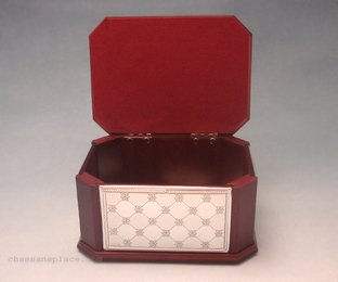 Wood and Silver Esrog Box New Diamond Flower - Hadad