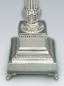 Exclusive Filigree Sterling Silver Menorah - 22"