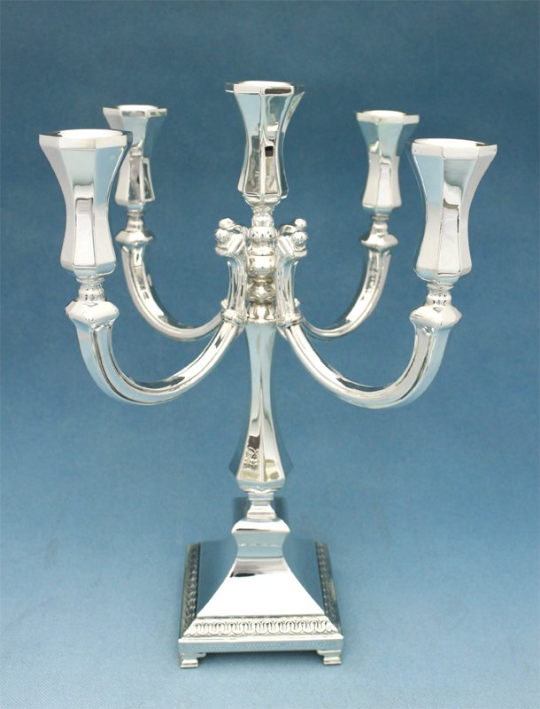 Hadad Kriket Sterling Silver Candelabra  - 5 Branch