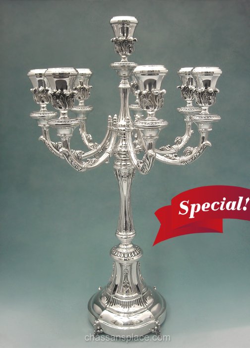 Hadad Sterling Silver Candelabra 8 Branch