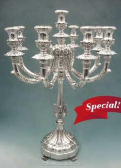 Hadad Sterling Silver Candelabra- 9 Branch