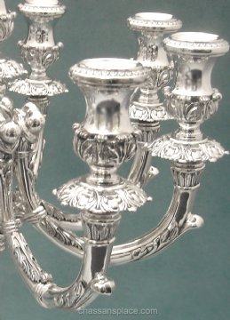 Hadad Sterling Silver Candelabra- 9 Branch