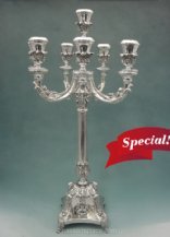 Hadad 8 Branch Sterling Silver Candlabra