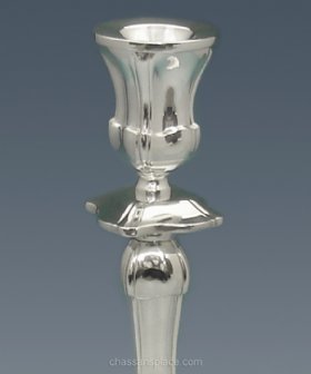 Hazorfim Elegant Silver Candlesticks - 15"