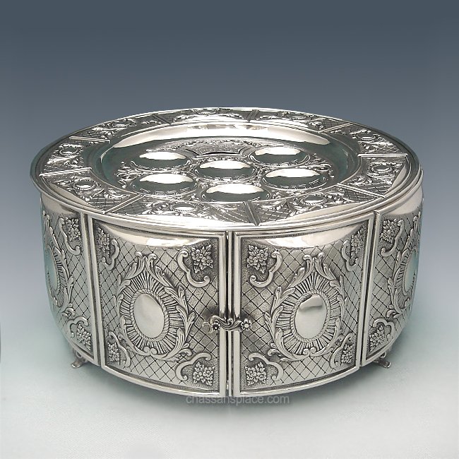 Hazorfim King Sterling Silver Seder Case