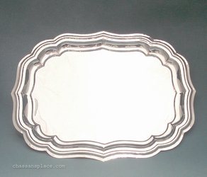 Italian Shiny Silver Tray