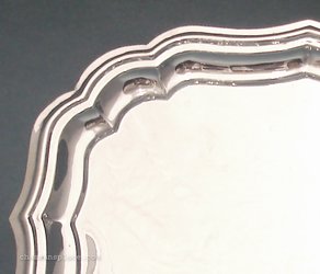 Italian Shiny Silver Tray