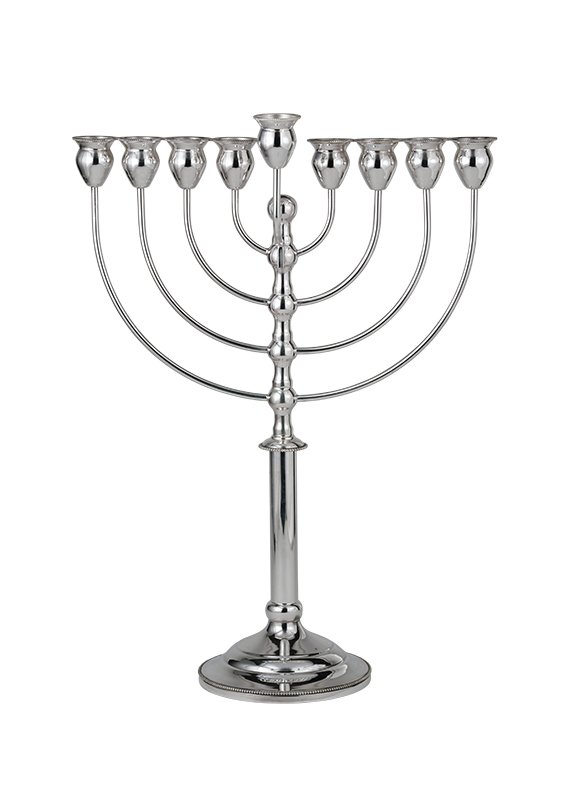 Hadad Julila Sterling Silver Menorah - 15"