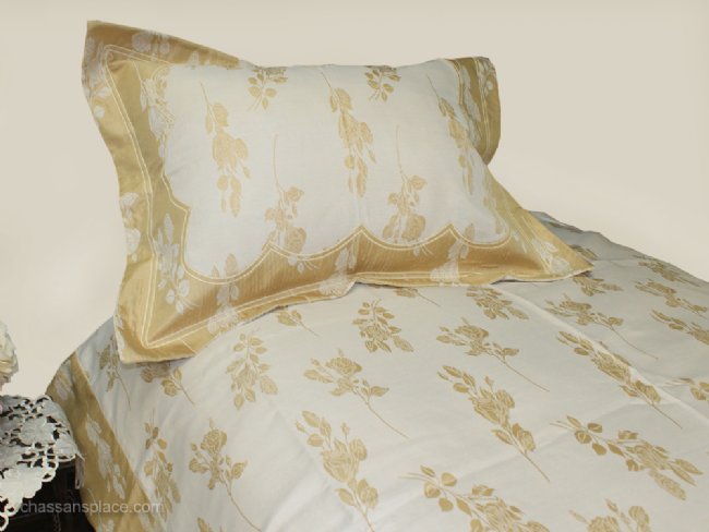 Luxury Gold Brocade Linen Set - Tapestry 600-Thread Count