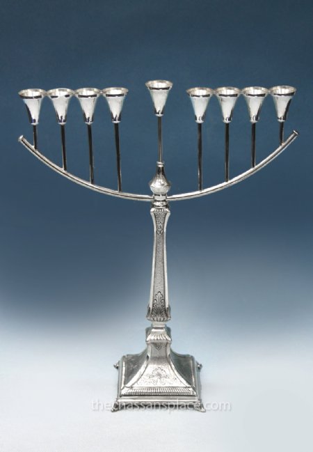  Benedetti Laguna Sterling Silver Menorah - 12"