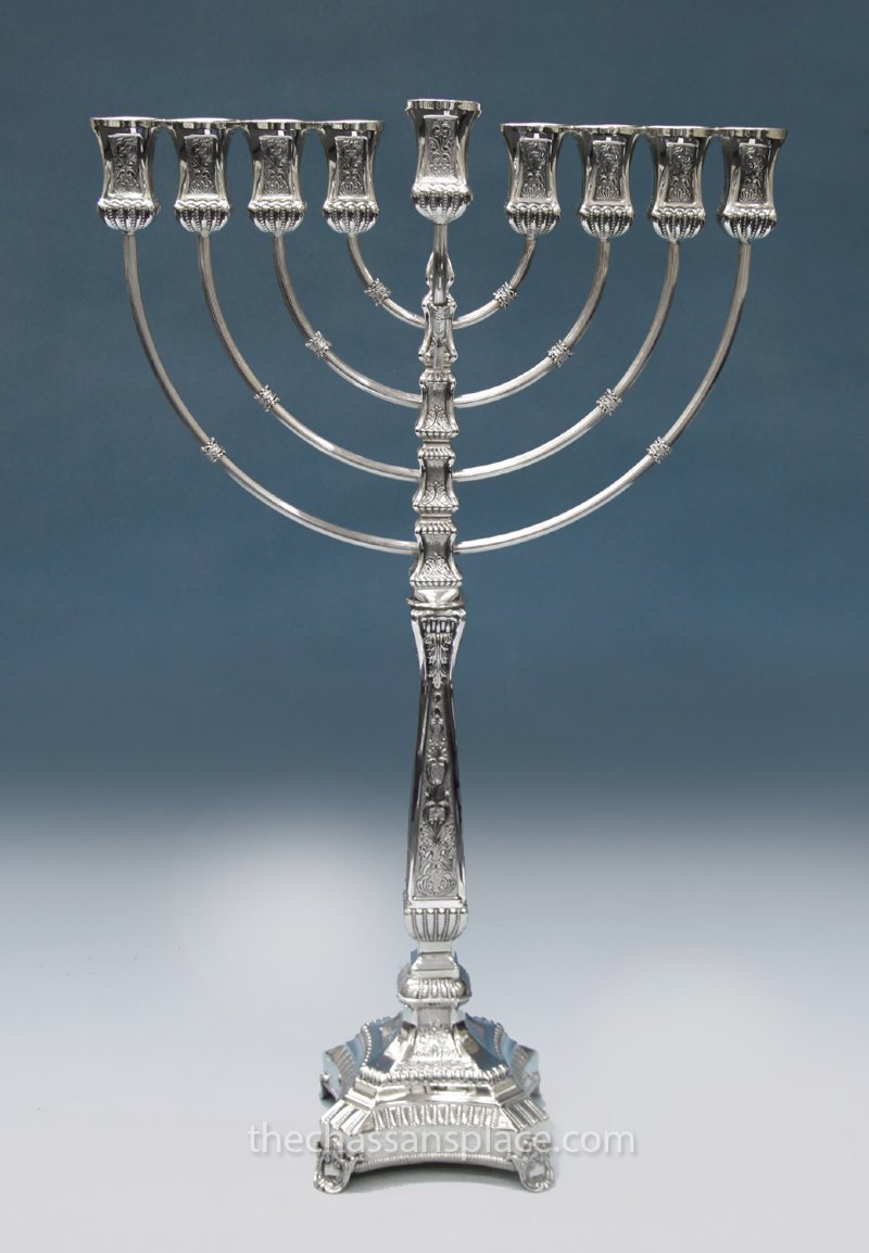 Benedetti Ancona Sterling Silver Menorah - 21"