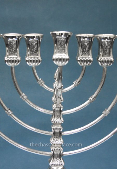 Benedetti Ancona Sterling Silver Menorah - 21"