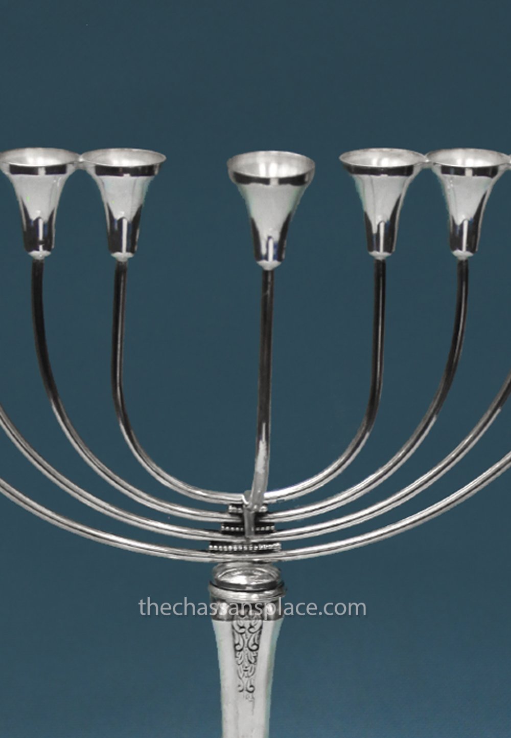  Benedetti Kamino Small Sterling Silver Menorah - 14"