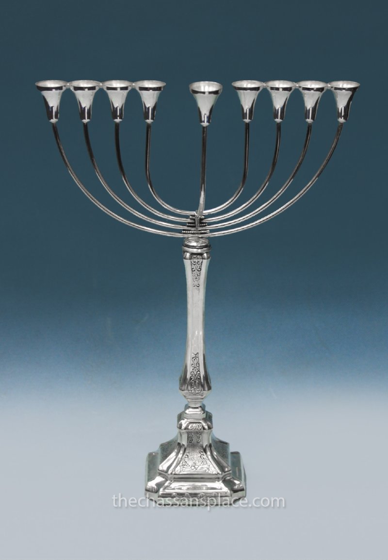  Benedetti Kamino Small Sterling Silver Menorah - 14"