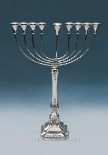  Benedetti Kamino Small Sterling Silver Menorah - 14"