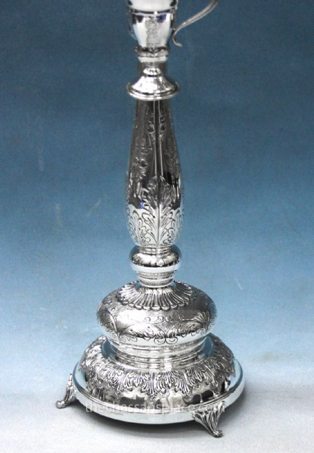 Hazorfim Varona Sterling Silver Menorah - 22"