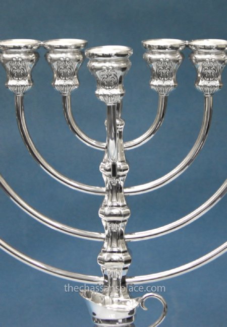 Hazorfim Kolt Sterling Silver Menorah - 20"