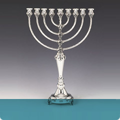 Silver Menorahs