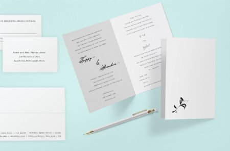 Timeless Monogram Wedding Invitation