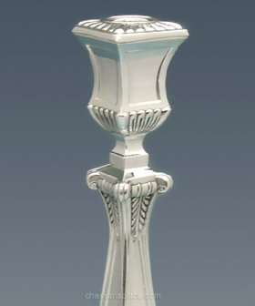 Large Zurich Silver Candlesticks - 16"