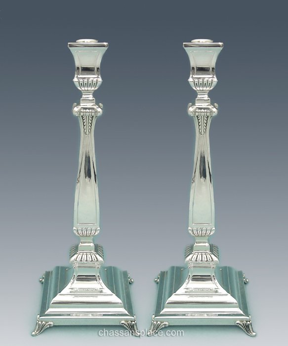 Zurich Sterling Silver Candlesticks - 8"