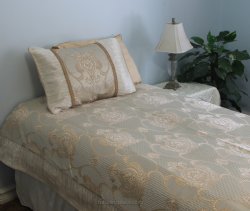 Palace Beige Brocade Linen Set - Tapestry 600-Thread Count