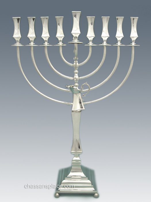 X-Large Sterling Silver Menorah - 22"