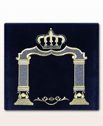 Pillars with crown Velvet Talit Bag