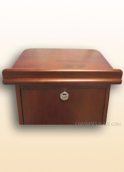 Solid Wood Table Top Shtender with Combination Lock