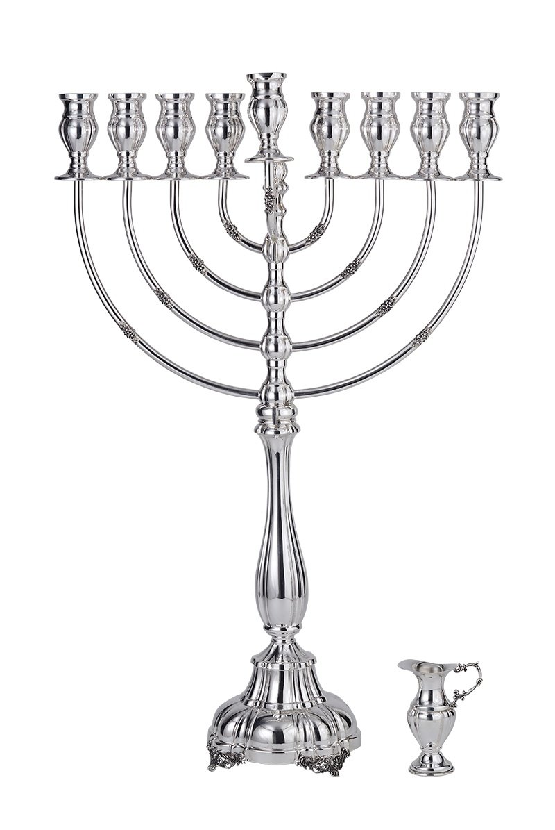 Hadad Vitrage (M) Sterling Silver Menorah - 22"